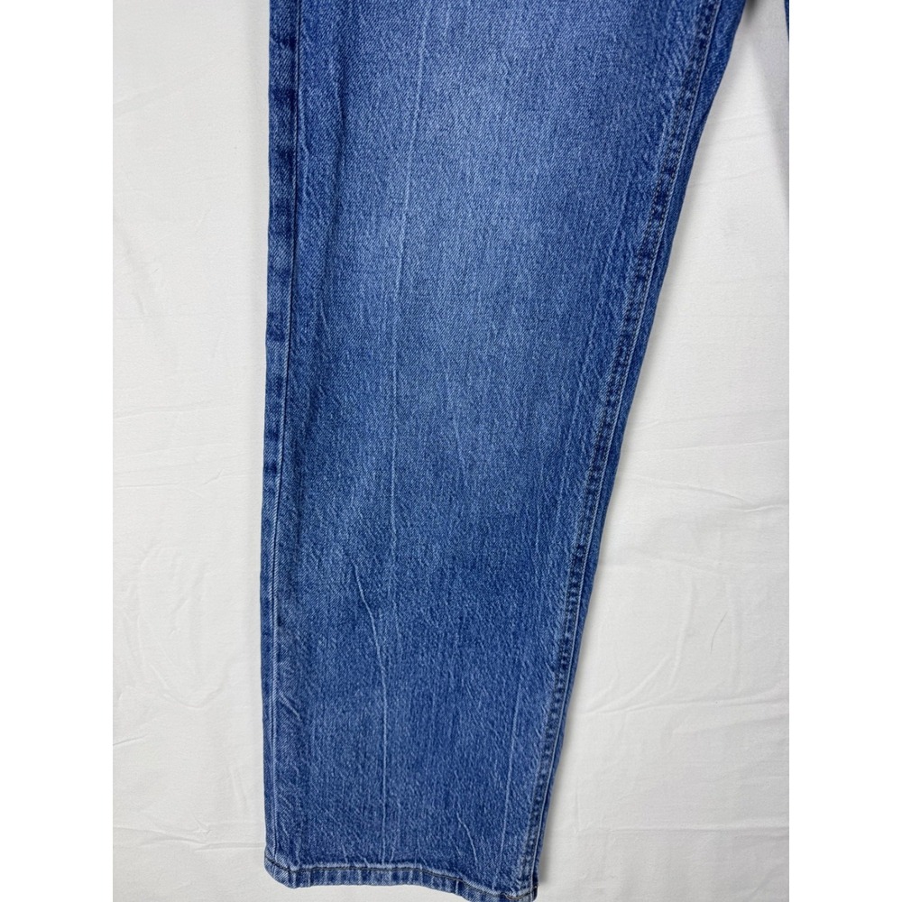 Aeropostale High Rise Baggy Jeans Womens 2 Short Blue Denim Straight Leg - Picture 2 of 6